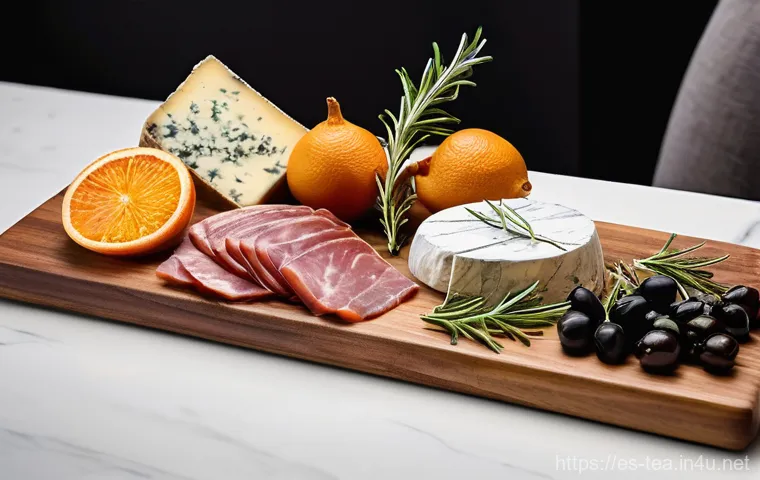 다과 플래터 구성법 - **Abundant Accompaniments: The Perfect Platter Ensemble**
    An overhead shot capturing a vibrant a...