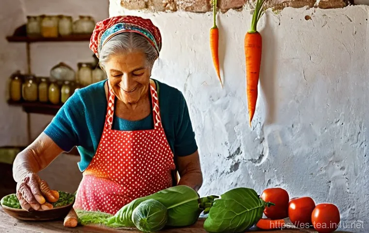 다과와 발효 음료 - **Prompt 1: Traditional Fermentation Wisdom**
"A cozy, sun-drenched scene inside a rustic Spanis...